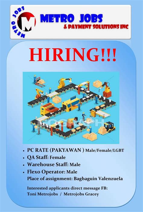 hiring in valenzuela|59,000+ Jobs in Valenzuela, National Capital Region  .